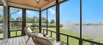 Peaceful setting with beautiful sunsets overlooking the water!