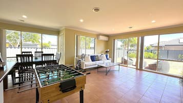 Standard Villa, 4 Bedrooms, Non Smoking, Kitchen | Living area | TV