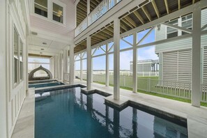 A heated pool