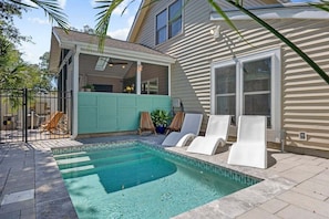 A heated pool