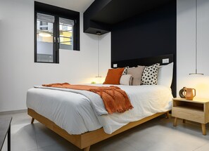 1 غرفة نوم وملاءات من القطن المصري وأغطية فراش متميزة