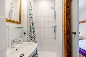 Shower, hair dryer