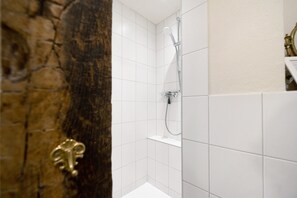 Douche, sèche-cheveux