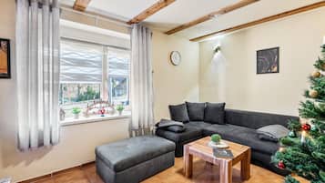 Télévision, table de tennis de table, chaßne hi-fi