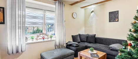 Téléviseur, table de ping-pong, chaßne audio