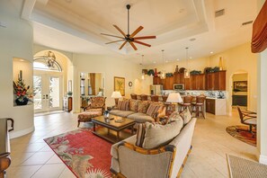 TV, stereo - Lanai w/ Heated Pool at Cape Coral Escape! (Cape Coral)