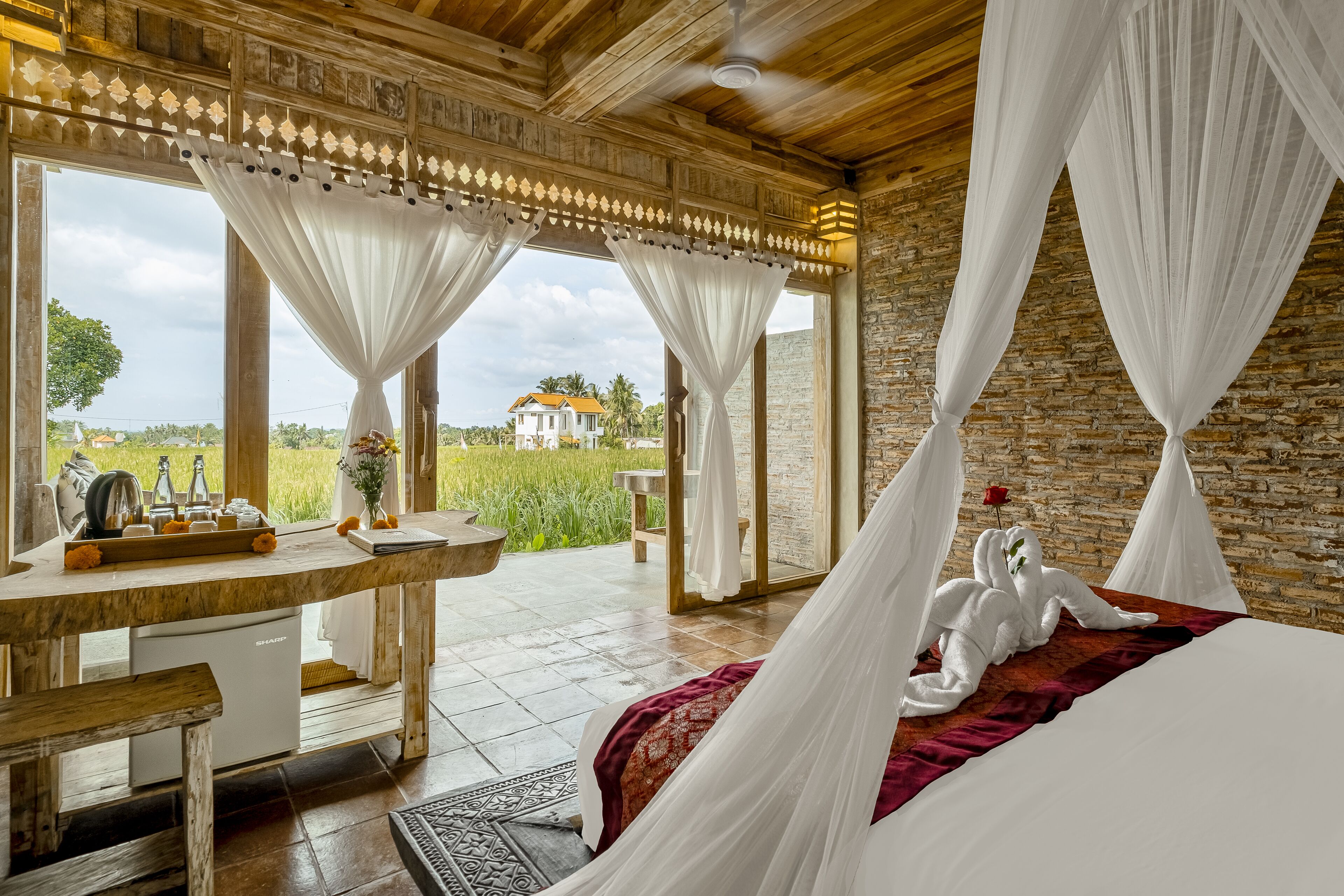 雙人房, 花園景 | 迷你吧、書桌、免費 Wi-Fi、床單