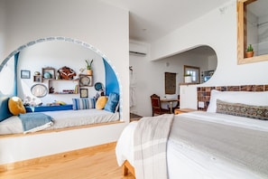 1 bedroom, iron/ironing board, free WiFi, bed sheets - Blue Sage No. 7 - The Rooftop Soak Tub (Fredericksburg)