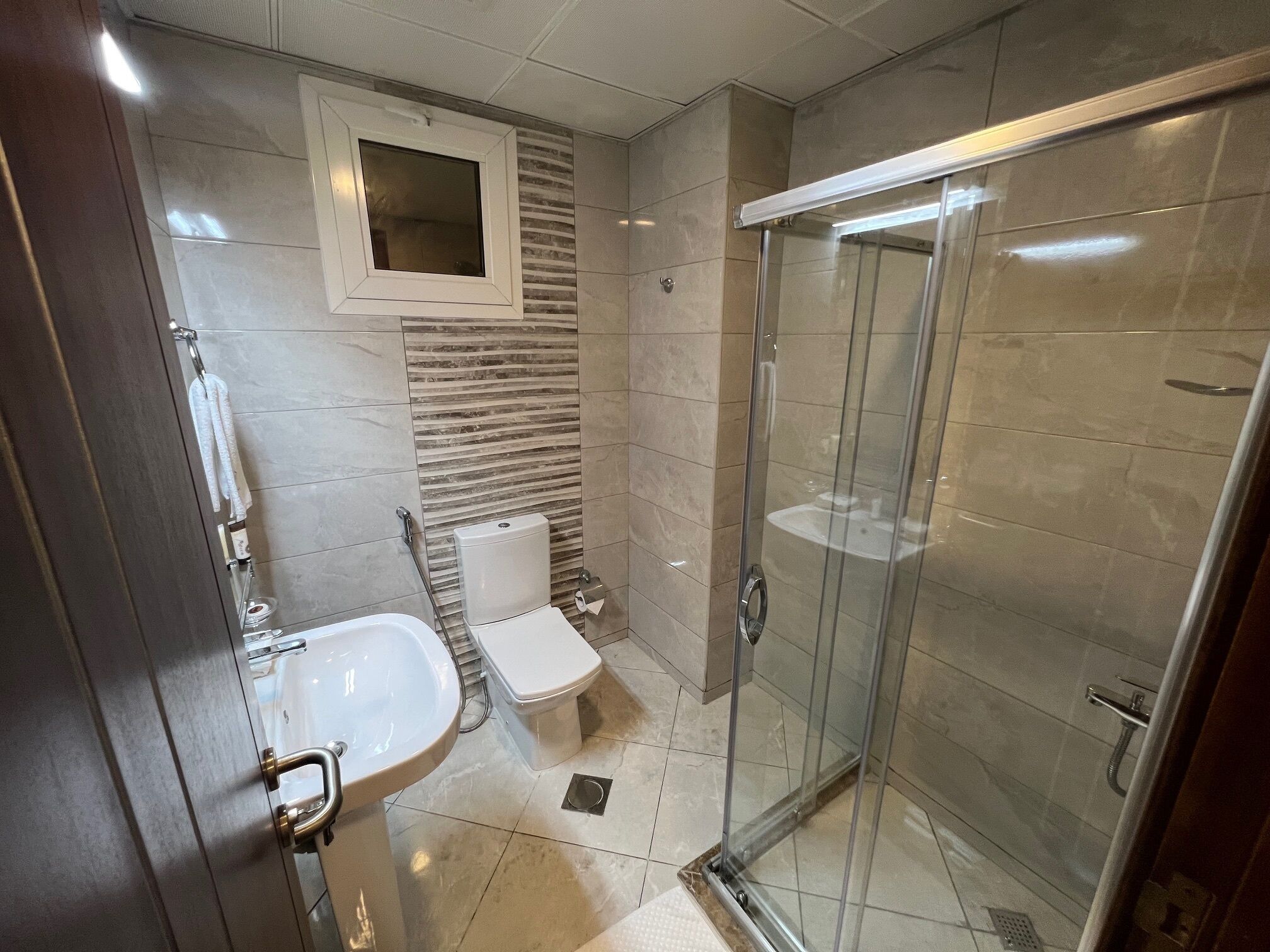 Dusche im Bad