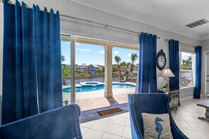 A heated pool