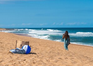 Private beach, free beach shuttle