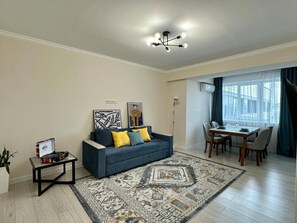 Living area - 2 Bedroom apartment in Almaty city
Mountain view (Almaty)