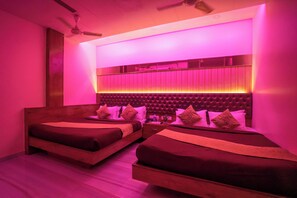 Family Room | Memory-foam beds, desk, blackout curtains, iron/ironing board - Hotel Royce Executive (Mumbai)