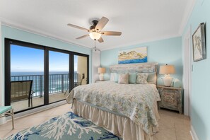 2 bedrooms, iron/ironing board, free WiFi, bed sheets - New Renovation, Gulf Front, Commodore 25+ (Panama City Beach)