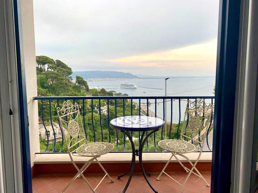 Uitzicht vanaf balkon