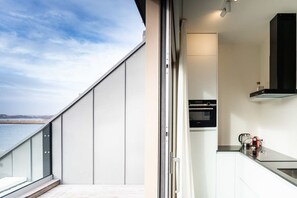 Fridge, microwave, oven, stovetop - Duplex apartment in Antwerp (Antwerpen)