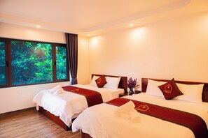 Family Quadruple Room, Mountain View | Hypo-allergenic bedding, desk, laptop workspace, free WiFi - La Mai Tam Coc Homestay (Hoa Lu)
