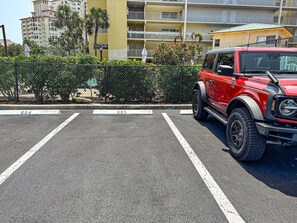 Your parking spot #605 right behind the pool