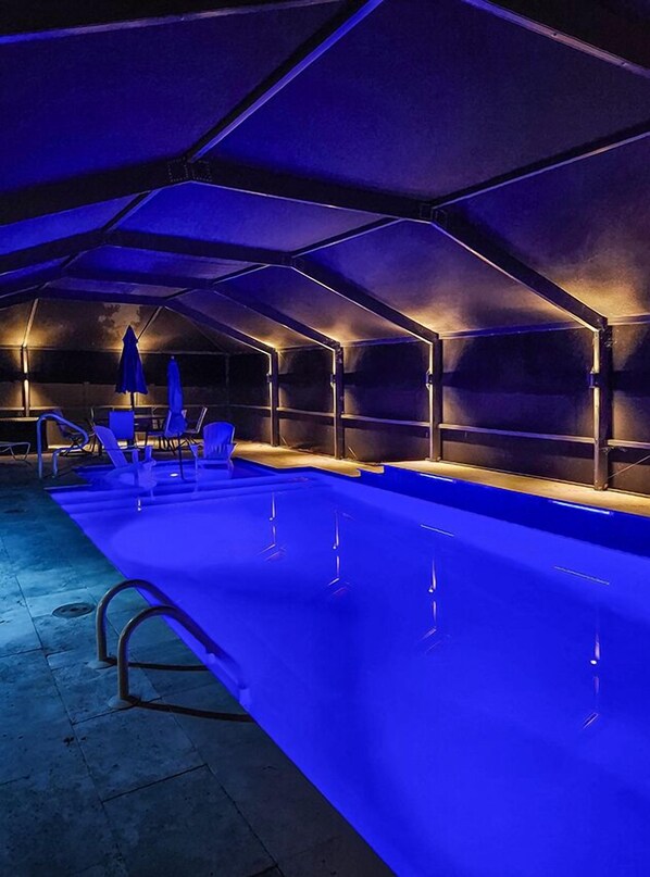 A heated pool