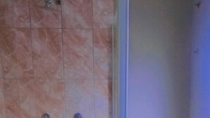 A bathroom with a shower area and a toilet. - Zwizwo Guest House (Thohoyandou)