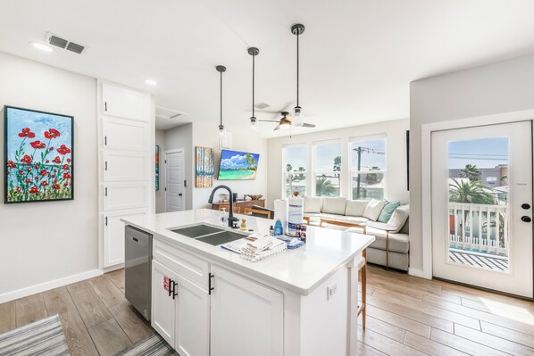 Interior - Luxurious Three-Story Retreat with Rooftop Deck at Mango Cay, Port Aransas! (Port Aransas)