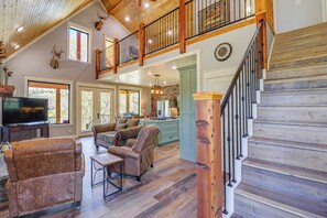 Interior - Riverfront Mountain View Cabin w/ Deck & Grill! (Mountain View)