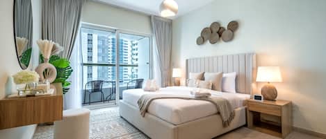 1 soverom, safe på rommet, strykejern/-brett og wi-fi (inkludert)