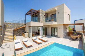 Outdoor dining - Stefi Deluxe Villas - Avgi Private Pool Retreat (Anopoli)