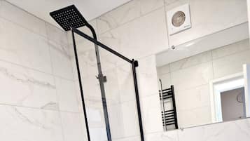 Basic House | Bathroom | Hair dryer, towels, soap, shampoo