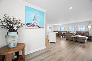 Smart TV, table tennis - Refurbished Oceanfront 7BR w/ Hot Tub, Game Room & Spacious Gathering Areas (Emerald Isle)