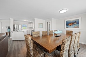 Dining - Refurbished Oceanfront 7BR w/ Hot Tub, Game Room & Spacious Gathering Areas (Emerald Isle)
