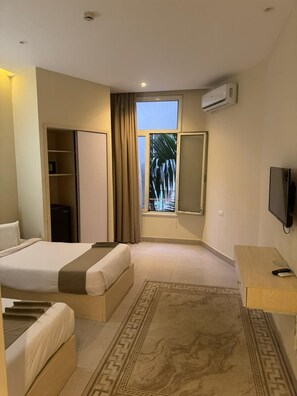 Quarto casal ou duplo superior, vista para a cidade | Roupas de cama de algodão egípcio, roupas de cama premium