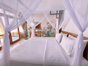 1 bedroom, WiFi, bed sheets - Modern room with garden view (Bali)