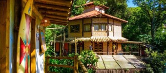 Casa Caiçara Veio do Rio Quarto Casal 04 Quarto Privativo Pousada São Sebastião