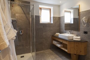 Shower, rainfall showerhead, hair dryer, bidet