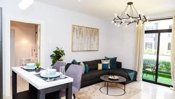 Deluxe Duplex | Living area