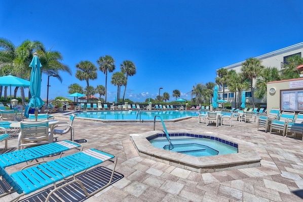 Condo, Multiple Beds (Land's End 9-404 Beach Front - Premie) | Pool | A heated pool