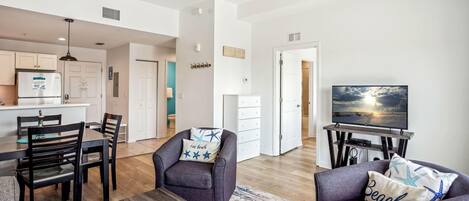 Condo, Multiple Beds (Madeira Bay Resort I 1505) | Living area | TV