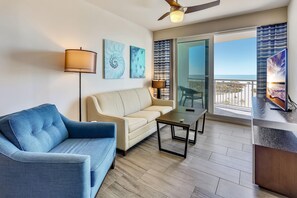 Condo, Multiple Beds (Oceana 202 West) | Living area | TV