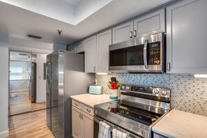 Condo, Multiple Beds (Pelican Pointe 2C) | Private kitchen | Oven, toaster - Pelican Pointe 2C (Indian Shores)