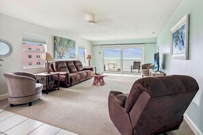 Condo, Multiple Beds (Sea Breeze 401) | Living area | TV - Sea Breeze 401 (Madeira Beach)