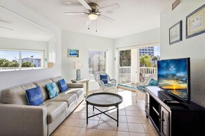 Condo, Multiple Beds (Sunset Vistas 206S) | Living area | TV - Sunset Vistas 206s (Treasure Island)