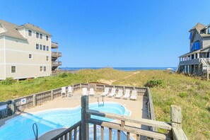 Pool - Oceanfront home on Hatteras Island with private pool & stunning views (Rodanthe)