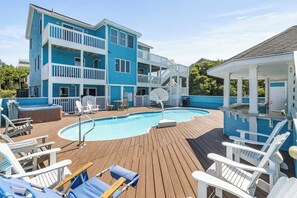 A heated pool