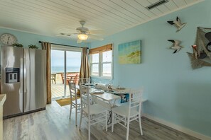 Dining - Oceanfront home in Kitty Hawk with breathtaking views & hot tub! (Kitty Hawk)