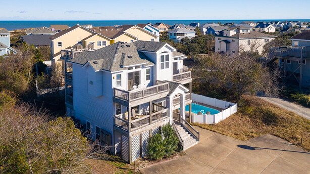 Exterior - Pet-friendly oceanside home in Corolla w/ pool and hot tub! (Corolla)