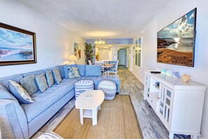 Condo, Multiple Beds (Villa Madeira 203 - Premier) | Living area | TV - Villa Madeira 203 - Premier (Madeira Beach)