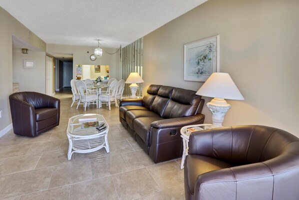 Condo, Multiple Beds (Villa Madeira 204 - Premier) | Living area | TV - Villa Madeira 204 - Premier (Madeira Beach)