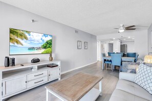 Condo, Multiple Beds (Villa Madeira 305) | Living area | TV - Villa Madeira 305 (Madeira Beach)
