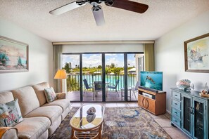 Condo, 2 Queen Beds (Land's End 1-408 Bay Front) | Living area - Land's End 1-408 Bay Front (Treasure Island)